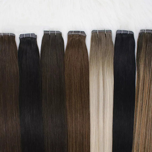 Human Hair Weft Extensions