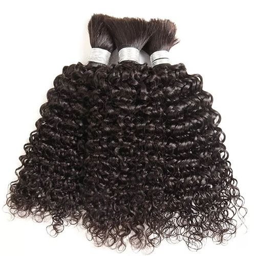 Curly Bulk Human Hair For Braiding